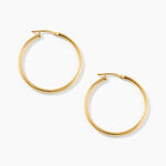 Cr&eacute;oles Verania Argent Dor&eacute; A L'Or 750/1000 - Boucles d'oreilles cr&eacute;oles Femme | Histoire d&rsquo;Or