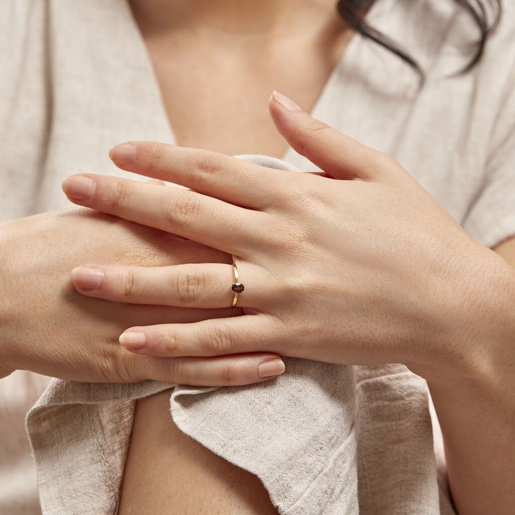 Bague Lily Or Jaune Quartz - Bagues solitaires Femme | Histoire d’Or