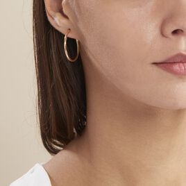 Créoles Youri Or Jaune - Boucles d'oreilles créoles Femme | Histoire d’Or