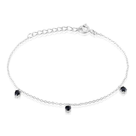 Bracelet Callias Argent Blanc Oxyde De Zirconium Noir - Bracelets Femme | Histoire d’Or