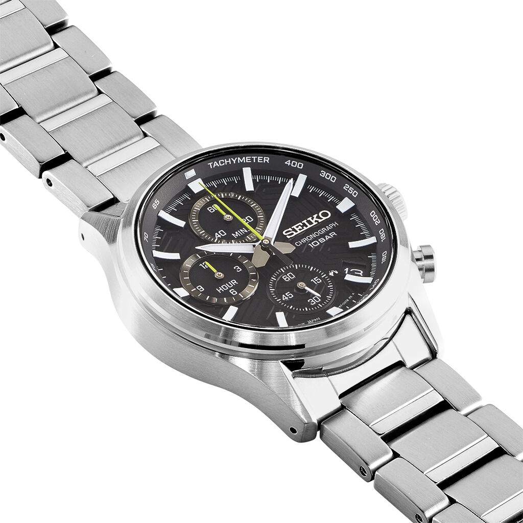 Montre Seiko Sport Noir - Montres solaires Homme | Histoire d&rsquo;Or