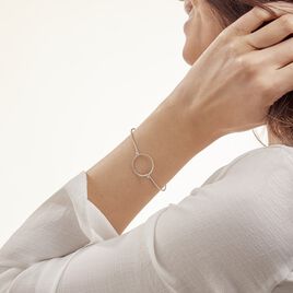Bracelet Jonc Marie-capucine Argent Blanc - Bracelets fantaisie Femme | Histoire d’Or