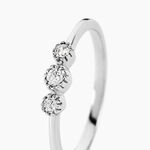Bague Donya Argent Blanc Oxyde De Zirconium - Bagues solitaires Femme | Histoire d&rsquo;Or