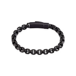 Bracelet Ethan Acier Noir - Bracelets fantaisie Homme | Histoire d’Or