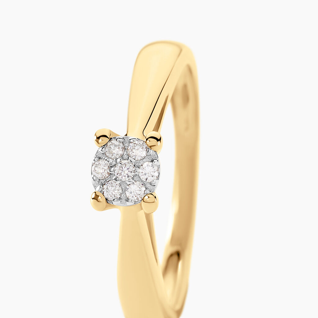 Bague Solitaire Artemis Or Jaune Diamant - Bagues solitaires Femme | Histoire d&rsquo;Or