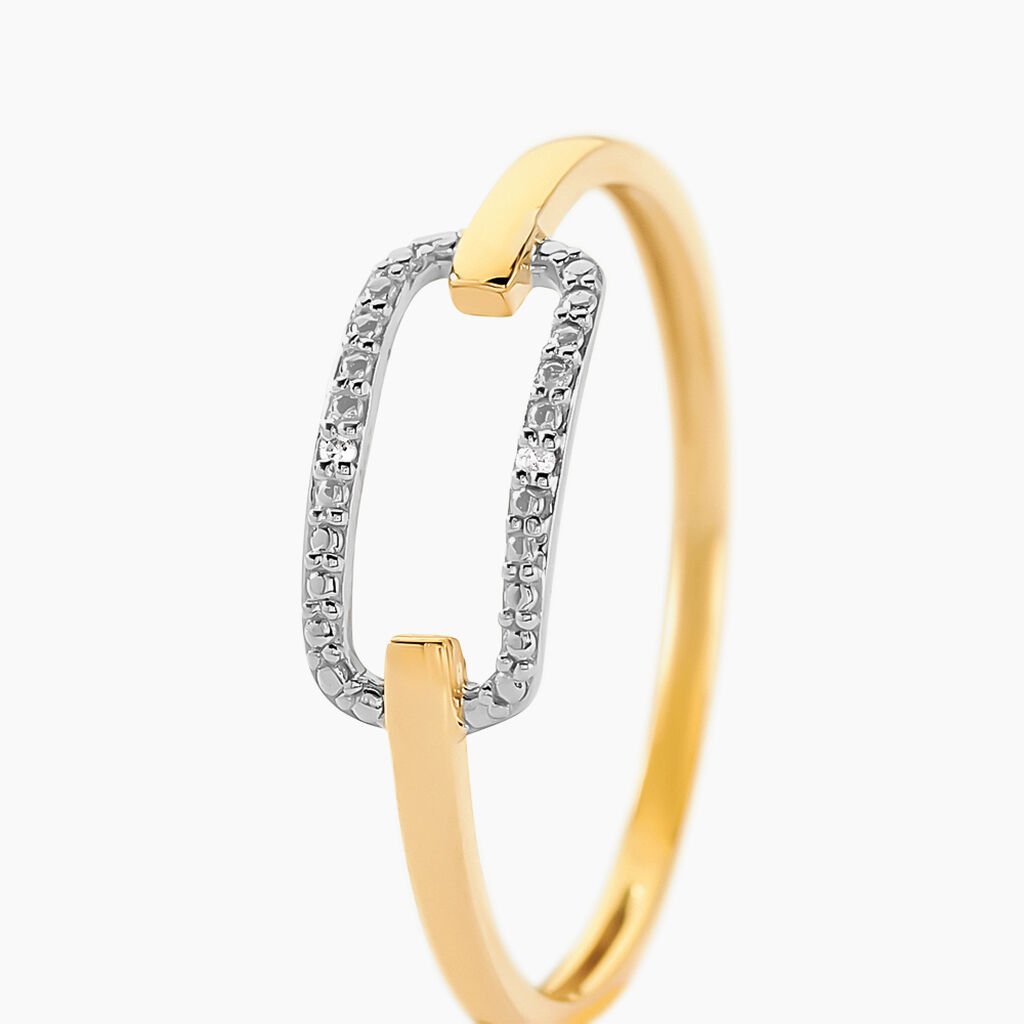 Bague Infinite Love Or Jaune Diamant - Bagues avec pierre Femme | Histoire d&rsquo;Or