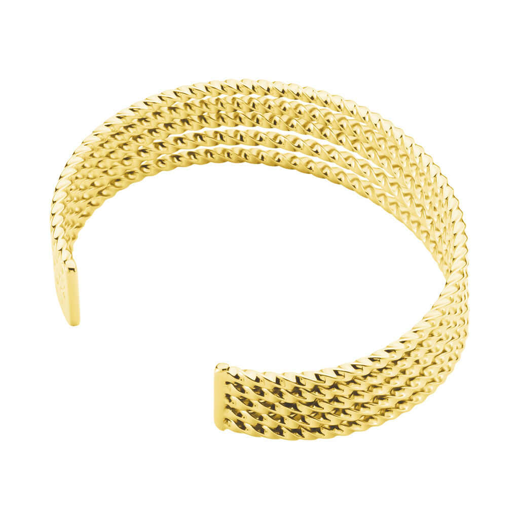 Bracelet Jonc Acier Dore Anthonyn - Bracelets joncs Femme | Histoire d’Or