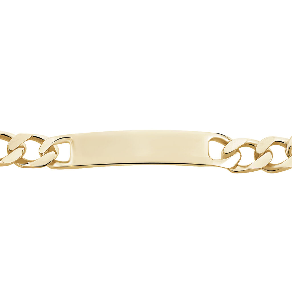 Bracelet Identité Bixente Plaqué Or Jaune - Gourmettes Homme | Histoire d’Or