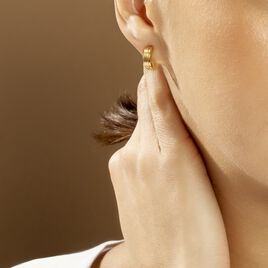 Créoles Casilda Acier Jaune - Boucles d'oreilles créoles Femme | Histoire d’Or