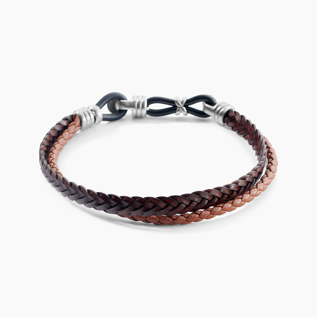 Bracelet Jourdan Colibri Acier Argent&eacute; - Bracelets Homme | Histoire d&rsquo;Or