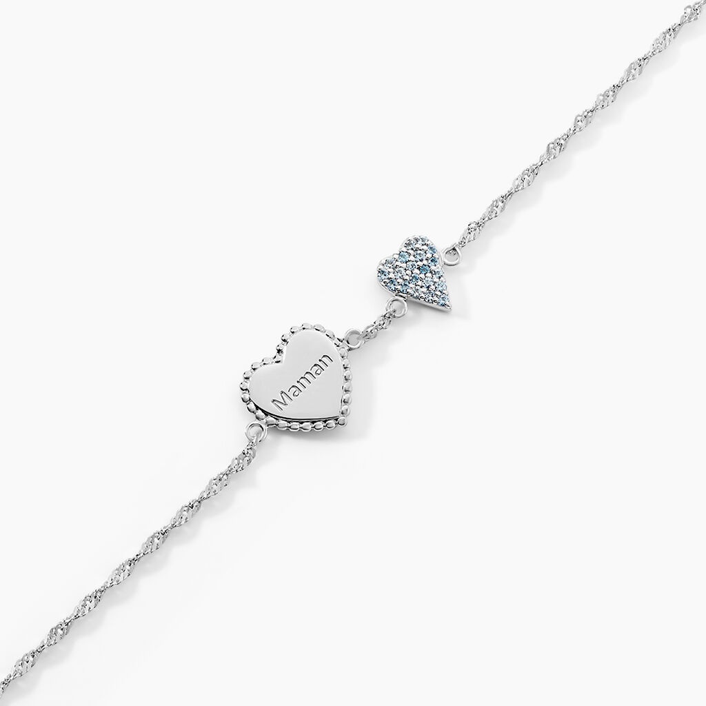 Bracelet Gloria Argent Blanc Oxyde De Zirconium - Bracelets Femme | Histoire d&rsquo;Or