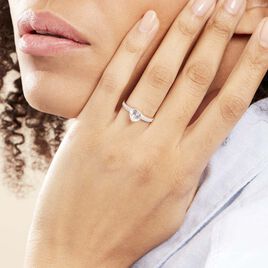 Solitaire Accompagné Or Jaune Kaylan Oxyde De Zirconium - Bagues solitaires Femme | Histoire d’Or