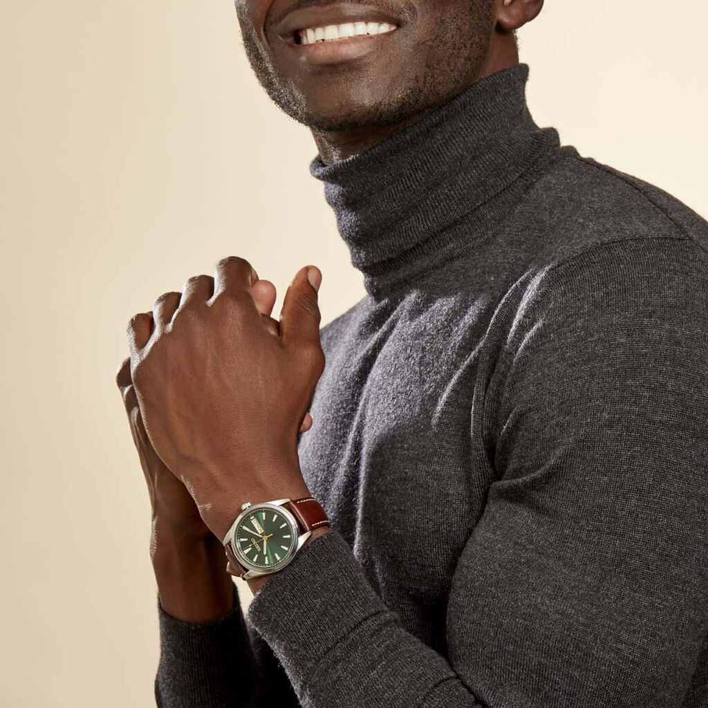 Montre Seiko Classique Vert Foncé - Montres Homme | Histoire d’Or