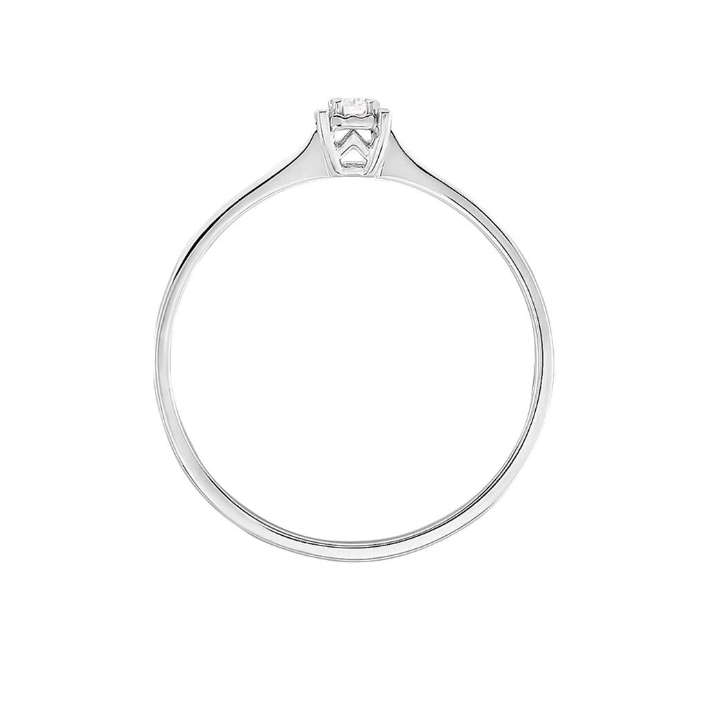 Bague Diamotion Or Blanc Diamant - Bagues solitaires Femme | Histoire d&rsquo;Or