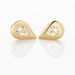 Boucles D'oreilles Puces Purete Or Jaune Diamant - Clous d'oreilles Femme | Histoire d’Or