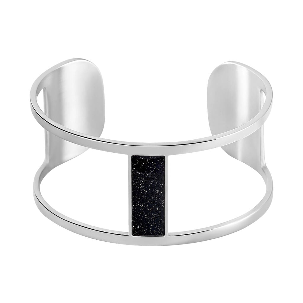 Bracelet Jonc Aness Acier Blanc - Bracelets joncs Femme | Histoire d&rsquo;Or
