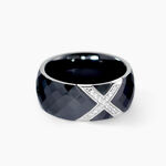 Bague Ceramique X Argent Blanc Oxyde De Zirconium Et C&eacute;ramique - Bagues solitaires Femme | Histoire d&rsquo;Or