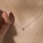 Collier Aphrodite Or Blanc Diamant Synthetique - Colliers Femme | Histoire d&rsquo;Or