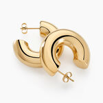 Cr&eacute;oles Letty Acier Jaune Sans Pierre - Boucles d'oreilles cr&eacute;oles Femme | Histoire d&rsquo;Or