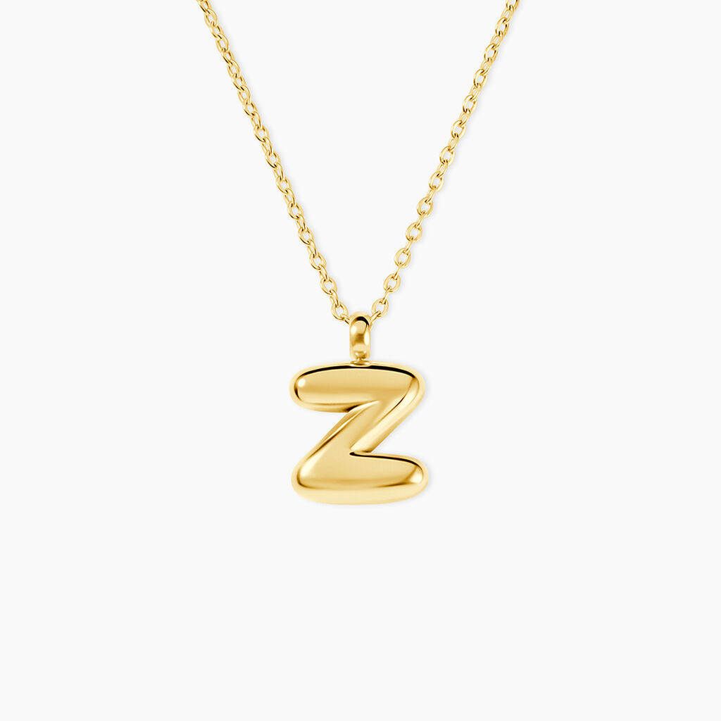 Collier Feliciane Acier Dor&eacute; - Cadeaux de naissance Femme | Histoire d&rsquo;Or