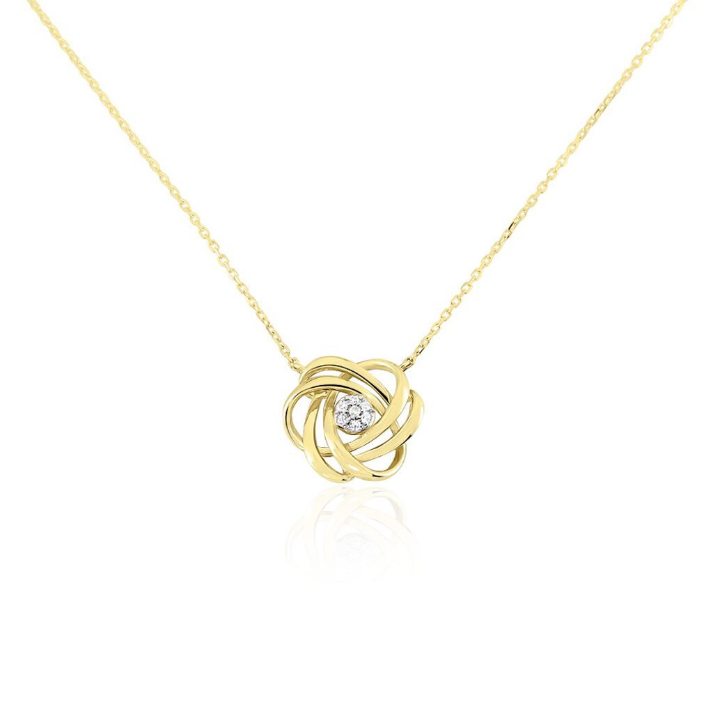 Collier Or Jaune Afua Diamants - Colliers Femme | Histoire d’Or