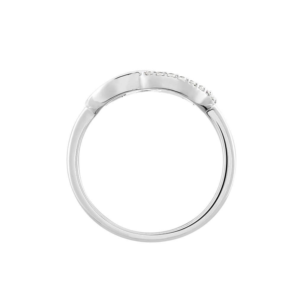 Bague Isabel Argent Blanc Oxyde De Zirconium - Bagues avec pierre Femme | Histoire d’Or