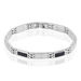 Bracelet Patrice Acier Blanc - Bracelets fantaisie Homme | Histoire d’Or