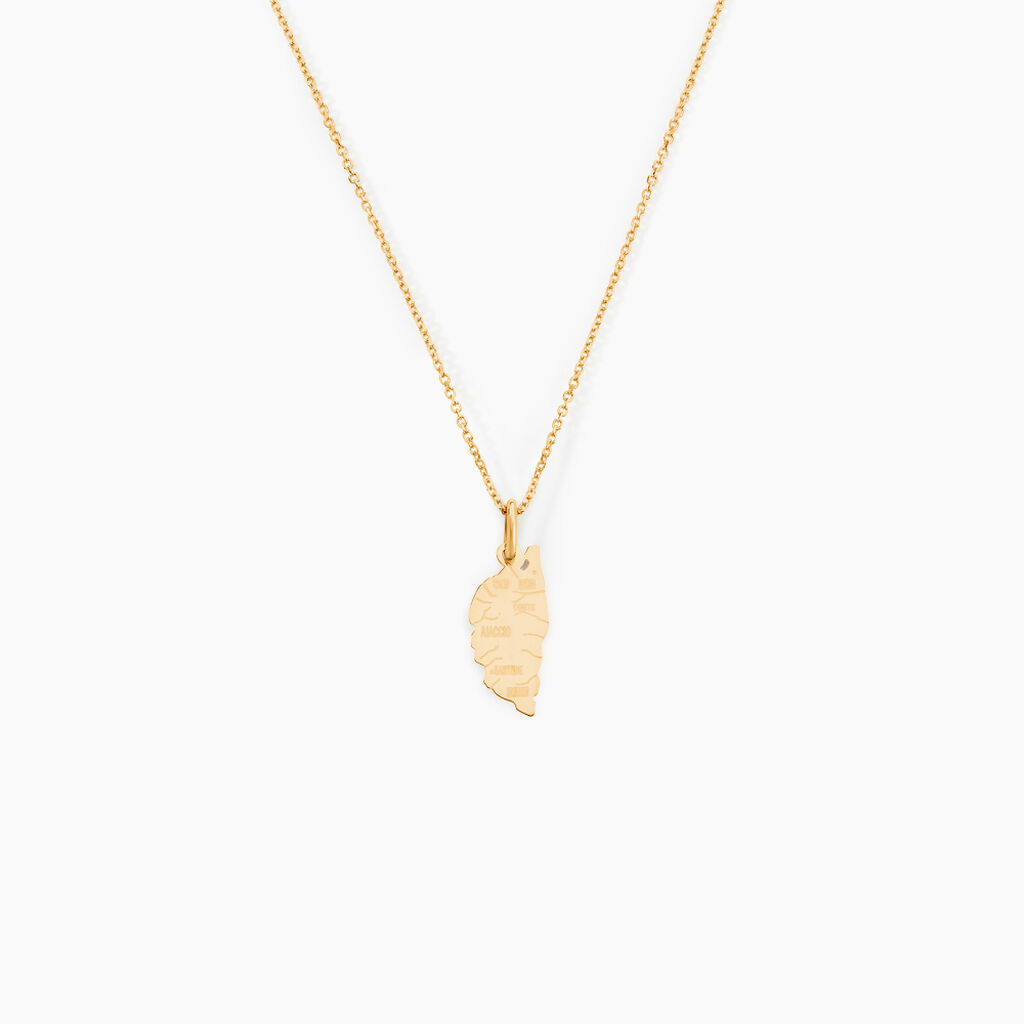 Pendentif Gaietana Corse Or Jaune - Pendentifs Famille | Histoire d’Or