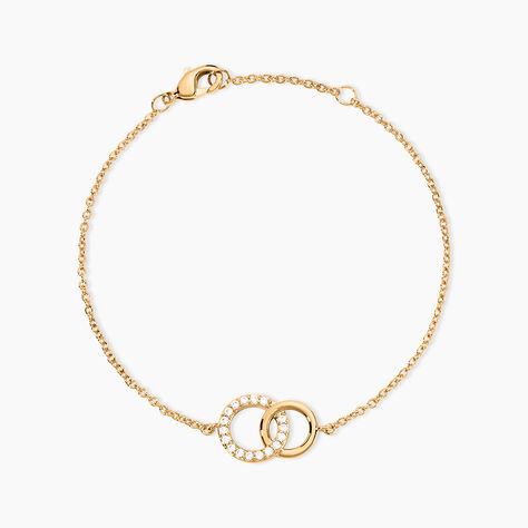 Bracelet Poeae Plaqu&eacute; Or Jaune Oxyde De Zirconium - Bracelets Femme | Histoire d&rsquo;Or