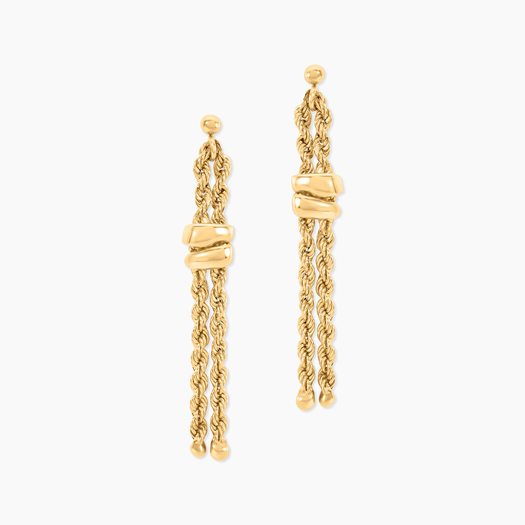 Boucles D'Oreilles Pendantes Cordelia Or Jaune - Boucles d'oreilles pendantes Femme | Histoire d&rsquo;Or