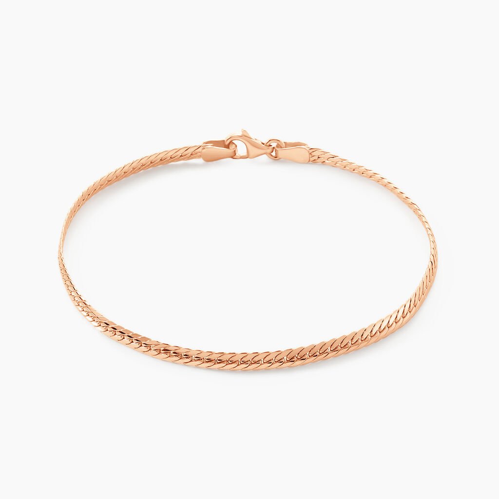 Bracelet Izel Maille Anglaise Or Rose - Bracelets chaîne Femme | Histoire d’Or