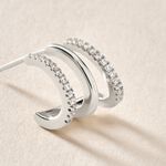 Boucle D'oreille Unitaire Minty Argent Blanc Oxyde De Zirconium - Boucles d'oreilles cr&eacute;oles Femme | Histoire d&rsquo;Or