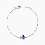 Bracelet Guillemette Argent Blanc Pierre D'imitation - Bracelets Femme | Histoire d&rsquo;Or