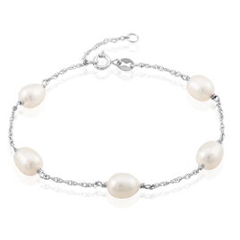 Bracelet Perlita Argent Blanc Perle De Culture - Bracelets fantaisie Femme | Histoire d’Or