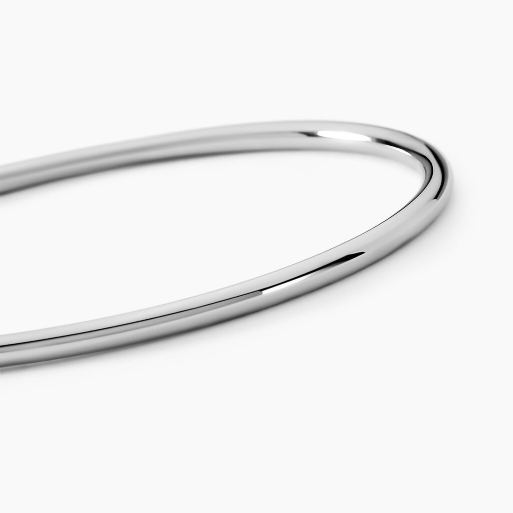 Bracelet Jonc Tabata Argent Blanc - Bracelets joncs Femme | Histoire d’Or