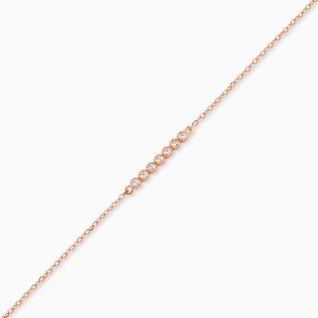 Bracelet Aryles Argent Rose Oxyde De Zirconium - Bracelets Femme | Histoire d&rsquo;Or