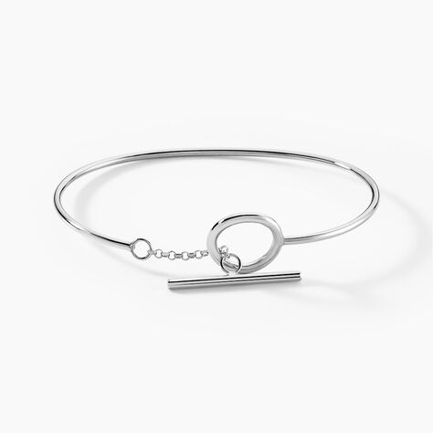 Bracelet Jonc Marie-capucine Argent Blanc - Bracelets joncs Femme | Histoire d&rsquo;Or