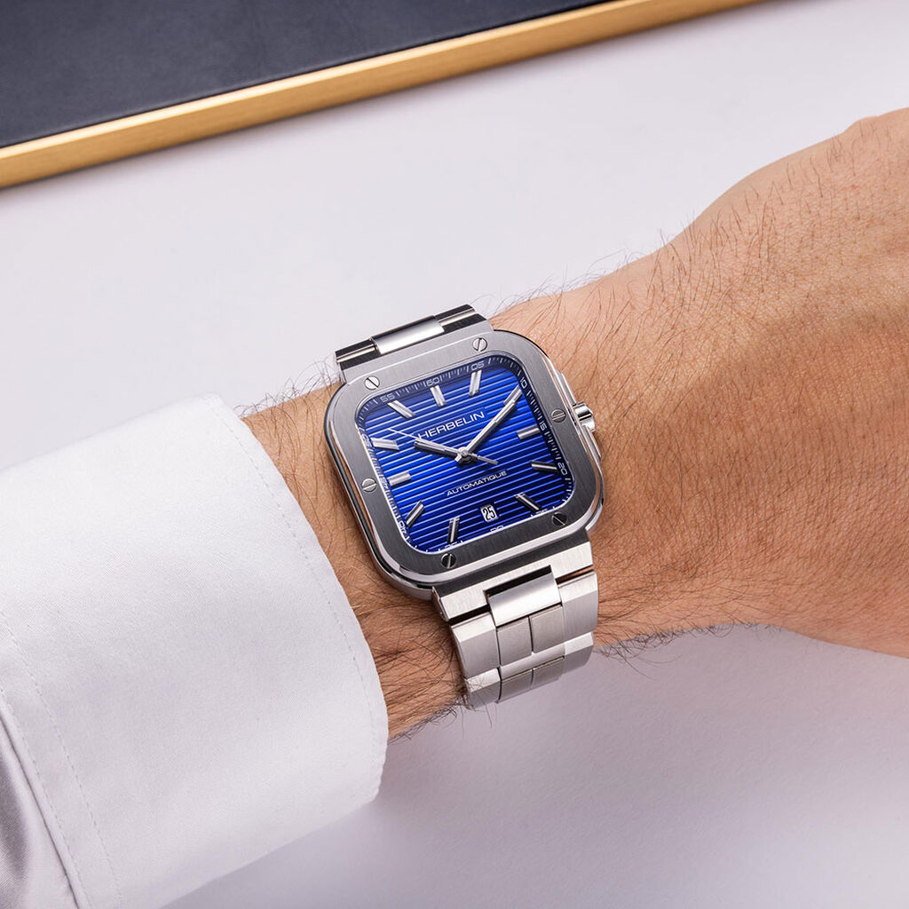 Montre Herbelin Cap Camarat Square Bleu - Montres Homme | Histoire d’Or