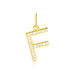 Pendentif Lettre F Or Jaune Oxyde - Pendentifs Famille | Histoire d’Or