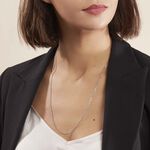 Cha&icirc;ne Claudine Maille For&ccedil;at Argent Blanc - Chaines Famille | Histoire d&rsquo;Or