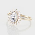 Bague Or Jaune Emilius  Oxyde De Zirconium - Bagues solitaires Femme | Histoire d&rsquo;Or