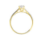 Bague Sorley Or Jaune Oxyde De Zirconium - Bagues solitaires Femme | Histoire d&rsquo;Or