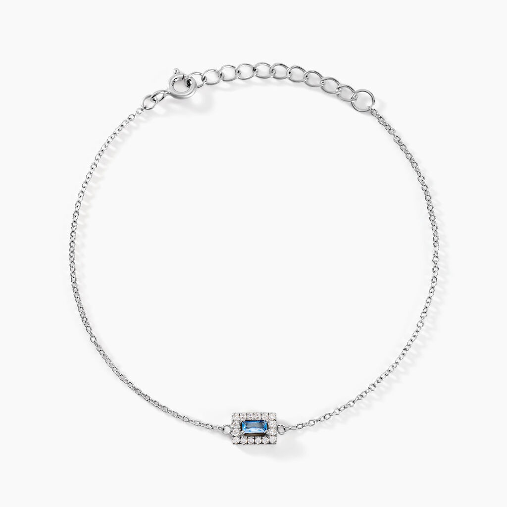 Bracelet Laurine Argent Blanc Oxyde De Zirconium - Bracelets Femme | Histoire d’Or
