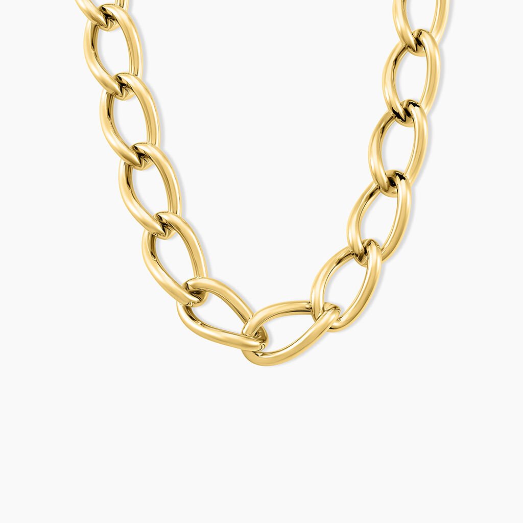 Collier Justinien Acier Doré - Colliers fantaisie Femme | Histoire d’Or