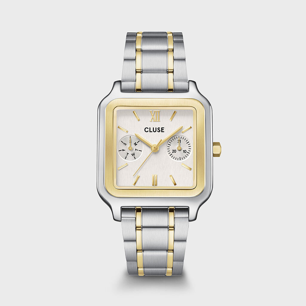 Montre Cluse Gracieuse Multifonction Argent&eacute; - F&ecirc;te des m&egrave;res Femme | Histoire d&rsquo;Or