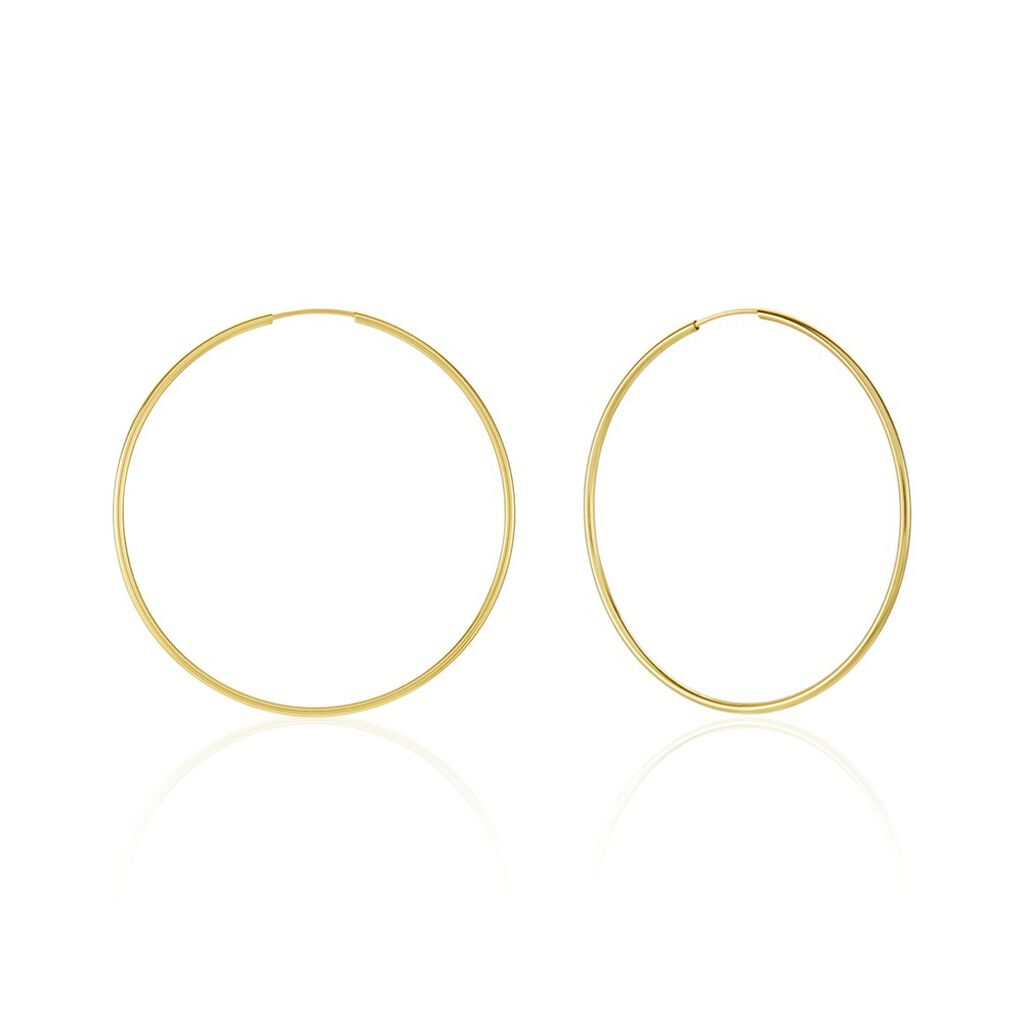 Créoles Dominae Or Jaune - Boucles d'oreilles créoles Femme | Histoire d’Or