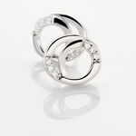 Boucles D'oreilles Puces Annea Argent Blanc Oxyde De Zirconium - Boucles d'oreilles fantaisie Femme | Histoire d&rsquo;Or