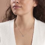 Collier Cate Argent Blanc Oxyde De Zirconium - Colliers fantaisie Femme | Histoire d&rsquo;Or