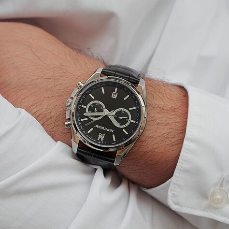 Montre Montignac S Chrono Noir - Montres Homme | Histoire d’Or