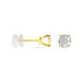 Boucles D'oreilles Puces Charlene Or Jaune Diamant Synthetique - Clous d'oreilles Femme | Histoire d’Or